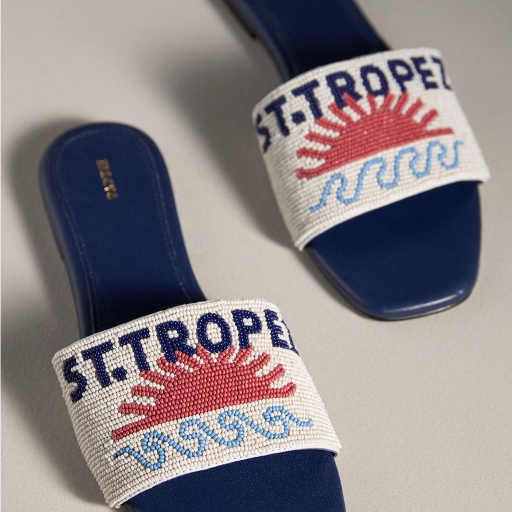 Maeve NIB $140 size 37 EU - 6 US Anthropologie Beaded Women's Sandals
